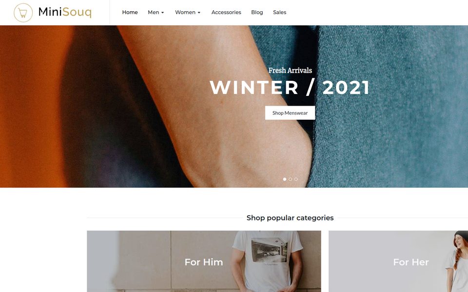 MiniSouq store homepage
